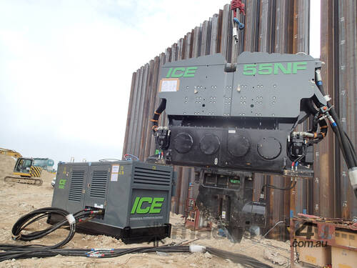 ICE 55NF Vibratory Hammer and Power Pack - Crane Suspended - Single or Double Clamp - Hire