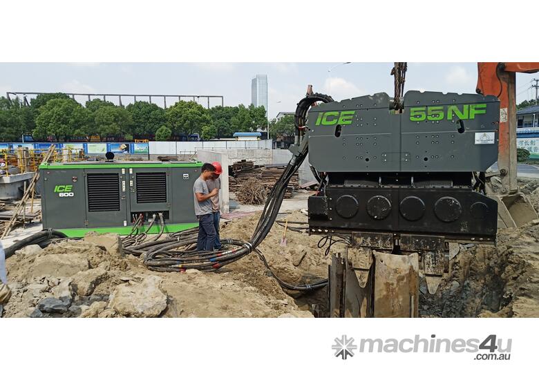 ICE 55NF Vibratory Hammer and Power Pack - Crane Suspended - Single or Double Clamp - Hire