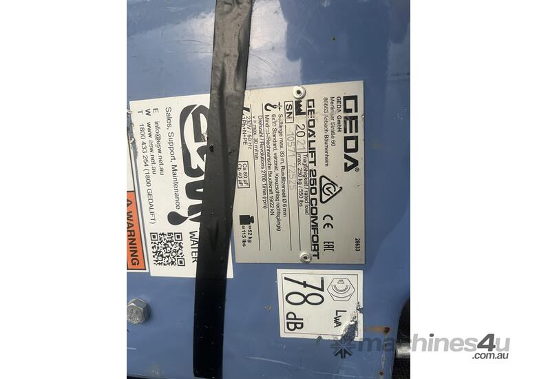 caption 2021 GedaLift 250 Comfort Inclined Hoist