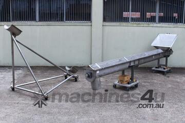 Stainless Steel Mobile Auger Screw Conveyor