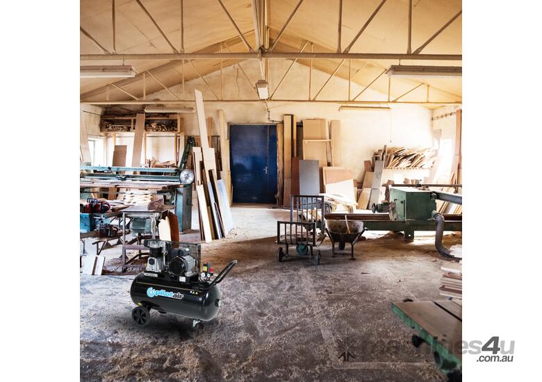 TM420SDL+ Plus Series Reciprocating Air Compressor, 100L, 256L/Min fad, 15Amp plug