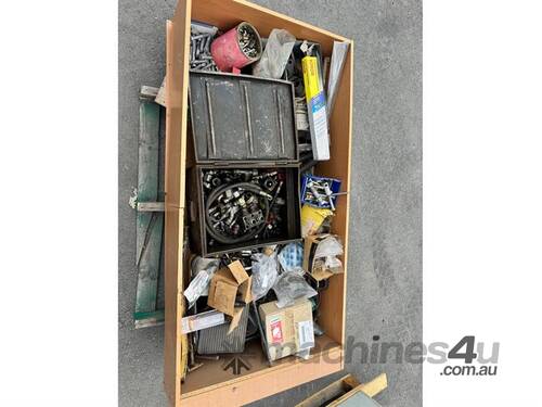 caption PALLET OF MISC - BOLTS, FITTINGS ETC