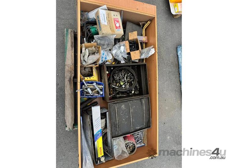 caption PALLET OF MISC - BOLTS, FITTINGS ETC