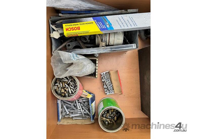 caption PALLET OF MISC - BOLTS, FITTINGS ETC