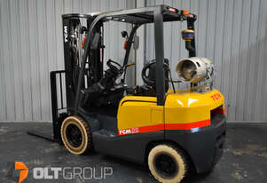 TCM FG25T3 2.5 Tonne LPG Forklift 4800mm Container Mast LPG Markless Tyres