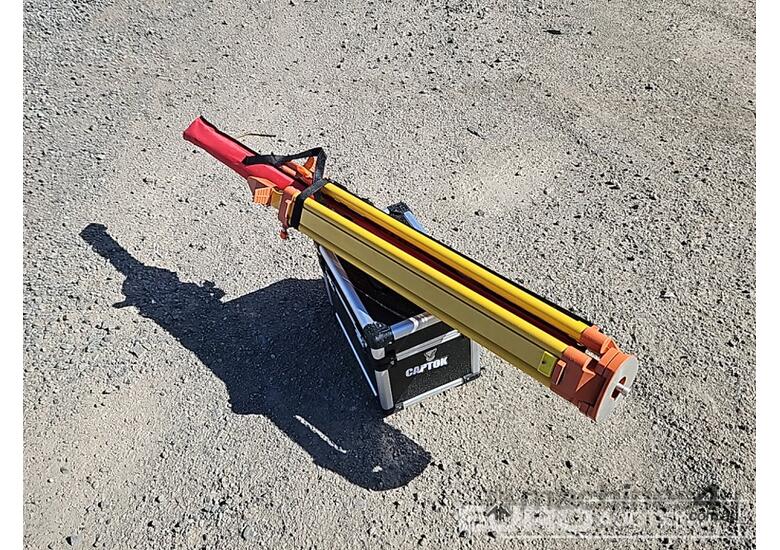 Unused Captok Self-Leveling Rotary Laser Level With Batteries, Receiver, Tripod, Grade Rod 