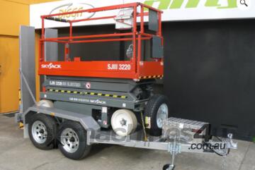 Skyjack SJ3220 20 Foot Scissor Lift with Trailer Package