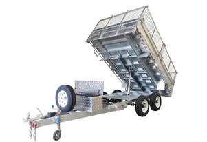 14X7 Hydraulic Tipper Flat Top Trailer 3500KG ATM