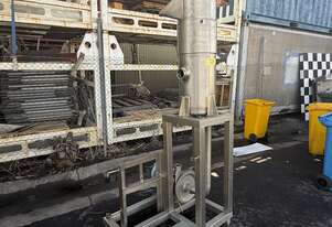 Stainless steel tank pressure cyclone receiver vessel with 2.2kW APV VFN-3 Pump 3