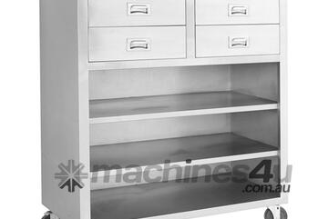Ms116 Mobile Cabinet With 4 Drawers And 3 Shelves