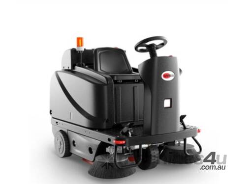 (Hire) Viper ROS1300 Battery Powered Ride-On Sweeper with Dual Side Brooms