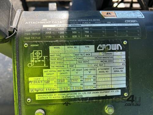 caption 2006 Crown CG30E-3 Forklift