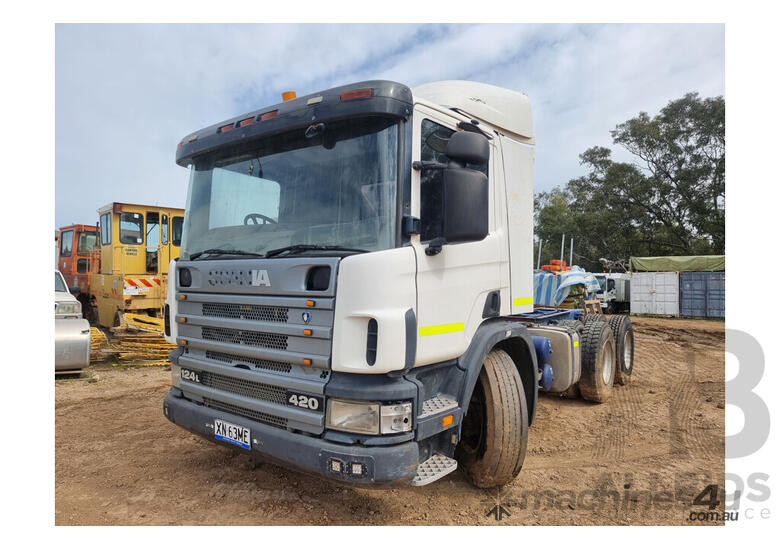 12/2003 Scania P124 6x4, 12L Diesel, Tipper Truck 