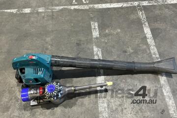1 x Makita RBL 250 Petrol blower vac; 1 x Dyson Stick Vc - No power cord