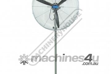 Industrial Pedestal Fan - 750mm PF-75 90 Oscillating & 120 Tilting Head 290 cubic M/min Air Flow