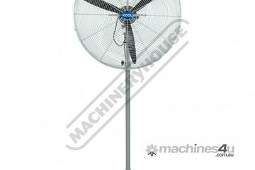 Industrial Pedestal Fan - 750mm PF-75 90 Oscillating & 120 Tilting Head 290 cubic M/min Air Flow