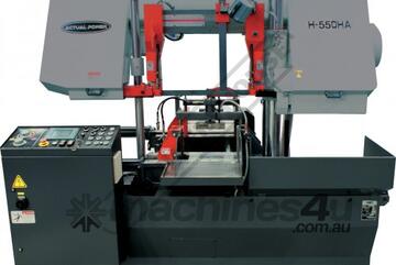 H-550HA-NC NC Double Column Metal Cutting Band Saw - Automatic Hitch Feed 550 x 550mm (W x H) Recta
