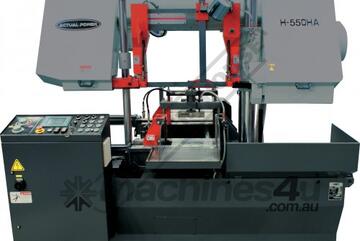 NC Double Column Metal Cutting Band Saw - Automatic Hitch Feed H-550HA-NC 550 x 550mm (W x H) Recta