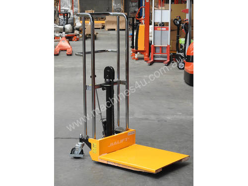 400kg Adjustable Forks Platform Stacker/Manual Stacker Lifting 1200mm
