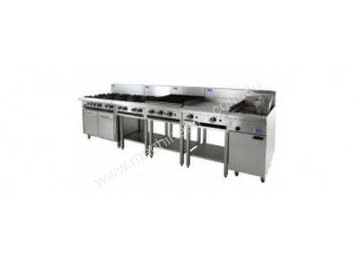 Luus Essentials Series 1200 Wide Cooktops 6 burners, 300 grill & shelf