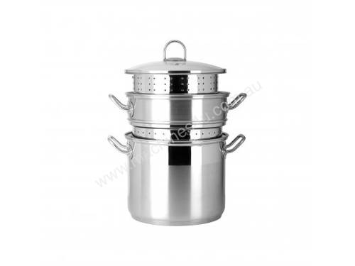 Chef Inox Professional 4pce 9.0lt Multi Cooker with Lid (s/s Handle) - 73125-4