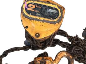 Chain Hoist Block and Tackle 2 ton x 3 mtr Drop PWB Anchor Lifting Crane PWB Anchor - picture0' - Click to enlarge