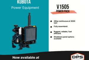 V1505 29.0HP KUBOTA ENGINE POWER PACK