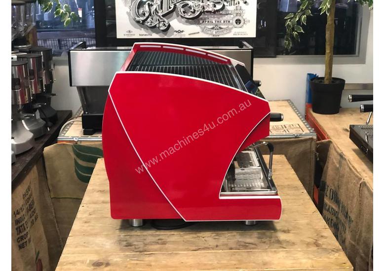 Click to view full size photos WEGA POLARIS TRON 2 GROUP RED ESPRESSO COFFEE MACHINE NEW