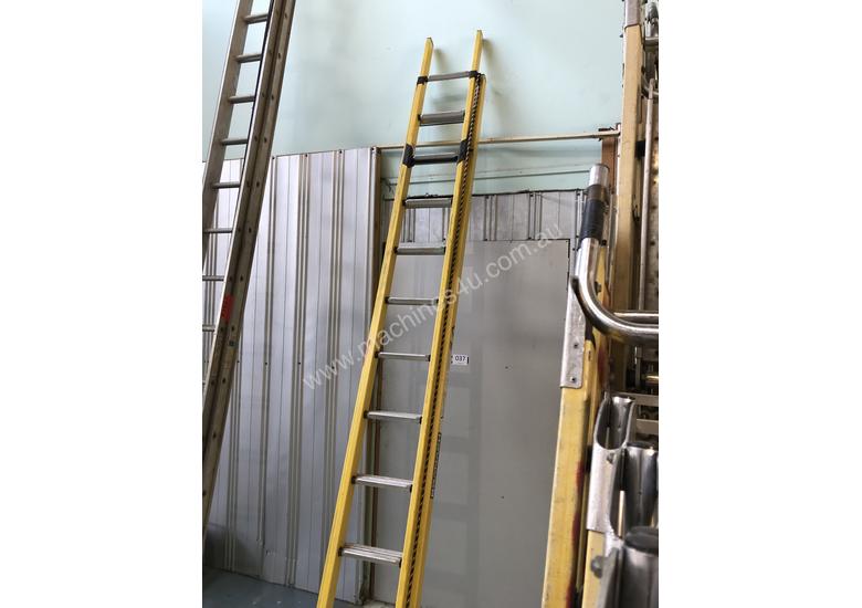 caption Branach FiberglassExtension Ladder 3.9 - 6.4 Meter Industrial Quality