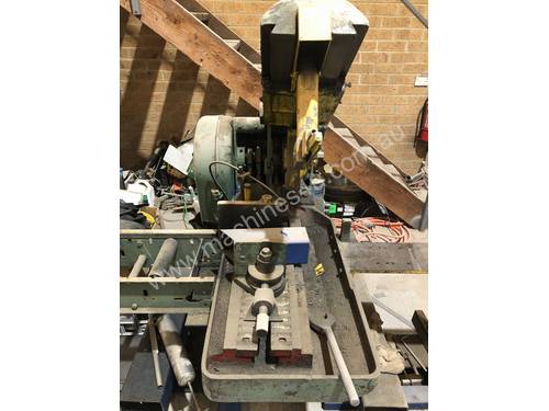 Power hacksaw Parkanons, 3 phase, see working, have two available, one with roller table etc.