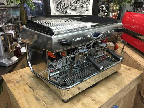 ROYAL VALLELUNGA 2 GROUP HIGH CUP DUAL BOILER STAINLESS ESPRESSO COFFEE MACHINE