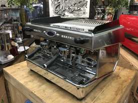 ROYAL VALLELUNGA 2 GROUP HIGH CUP DUAL BOILER STAINLESS ESPRESSO COFFEE MACHINE - picture1' - Click to enlarge