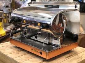 SAN MARINO LISA 2 GROUP SEMI AUTOMATIC POLISHED PANELS ESPRESSO COFFEE MACHINE - picture1' - Click to enlarge