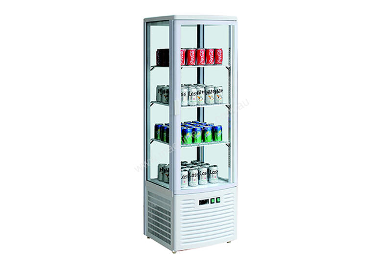 caption LSC235 Four-sided Countertop Display Fridge Ivory-white