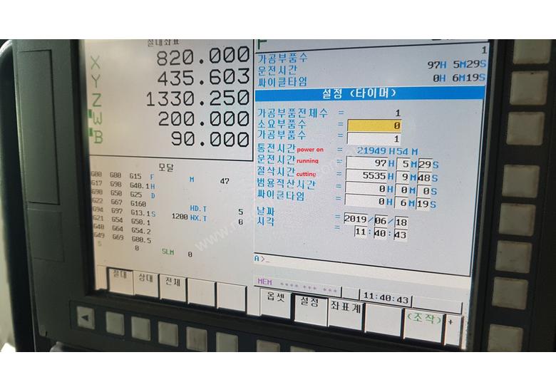 caption 2010 Doosan DBC-130L CNC Horizontal Borer