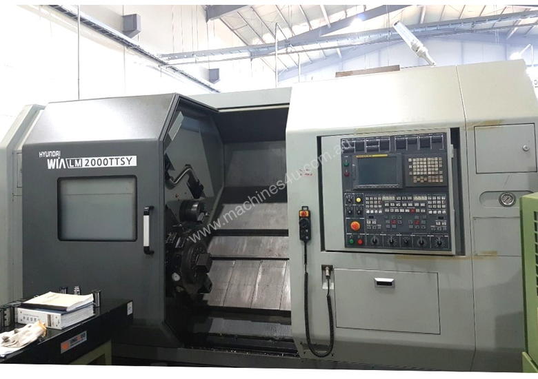 caption 2012 Hyundai Wia LM2000TTSY CNC Turn Mill