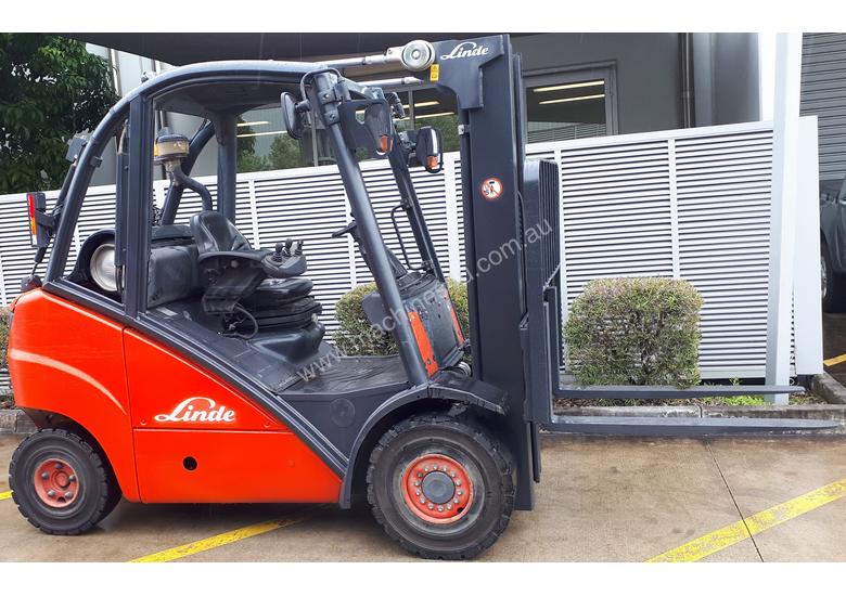 caption Used Forklift: H25T Genuine Preowned Linde 2.5t