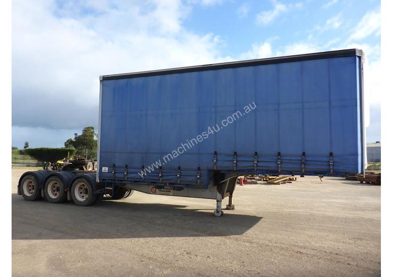 caption 2008 Topstart Curtain Side Tri Axle Drop Deck A Trailer - PH