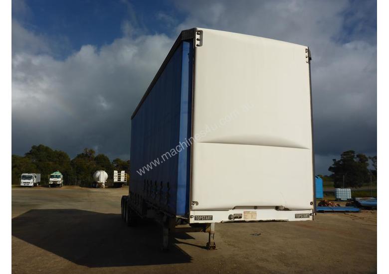 caption 2008 Topstart Curtain Side Tri Axle Drop Deck A Trailer - PH