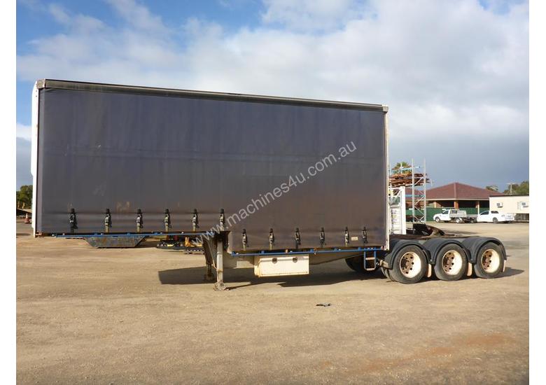caption 2008 Topstart Curtain Side Tri Axle Drop Deck A Trailer - PH