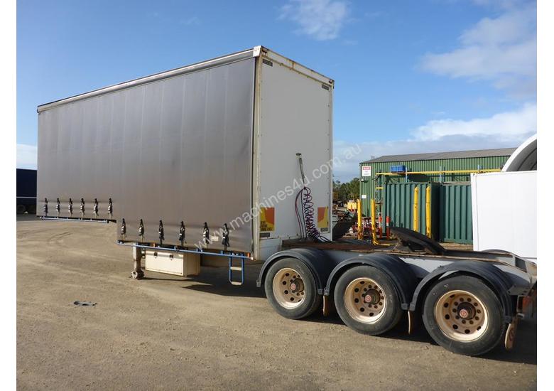 caption 2008 Topstart Curtain Side Tri Axle Drop Deck A Trailer - PH