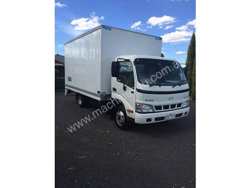 3 ton truck with Prestige box body and loading ramp 