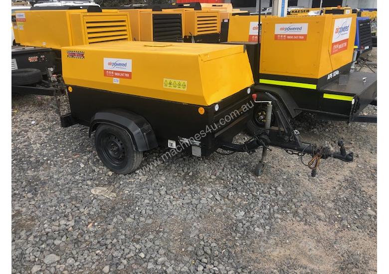 caption 2004 Atlas Copco XAS97 - 180cfm Towable Diesel Air Compressor