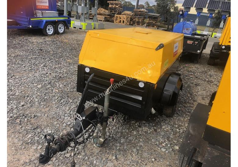 caption 2004 Atlas Copco XAS97 - 180cfm Towable Diesel Air Compressor