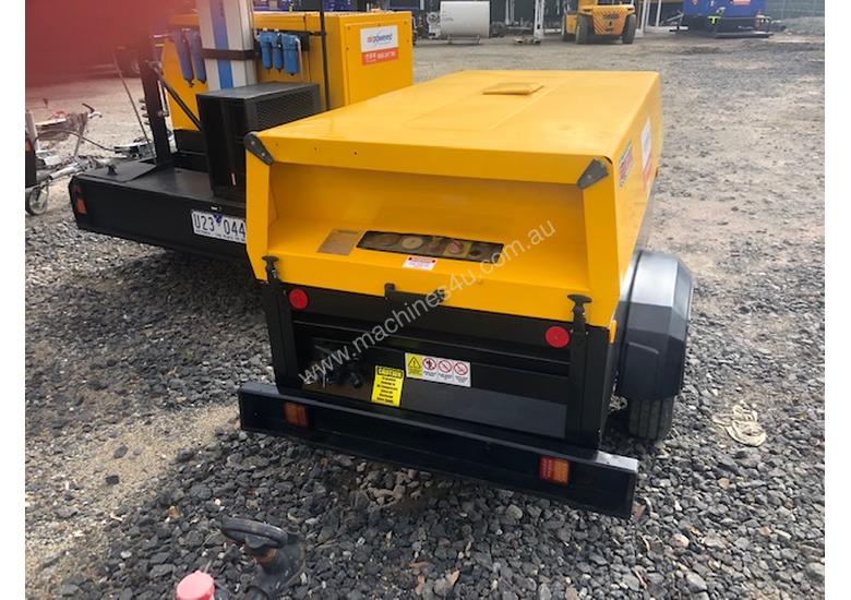caption 2004 Atlas Copco XAS97 - 180cfm Towable Diesel Air Compressor