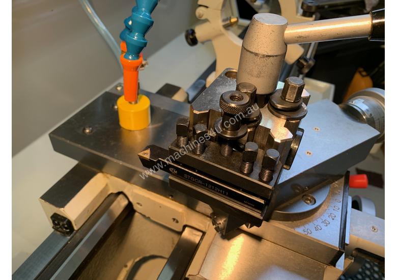 caption Hafco Metalmaster AL-960B Lathe with DSRO and cabinet stand