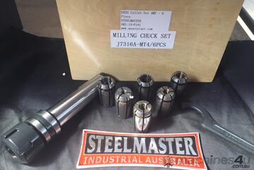 ER32 Collet Set 4MT - 6 Piece Quick Change System. Hardened & Ground.