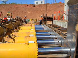 6,000 tonne Hydraulic box culvert jacking system - picture0' - Click to enlarge
