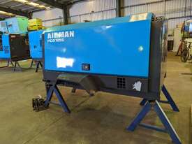 185 CFM AIRMAN SITE TRAILER SILENCED AIRCOMPRESSOR 2021 MODEL VGC ONLY $15000 - picture1' - Click to enlarge