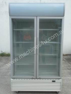 Excellent condition 2 glass door upright fridge 